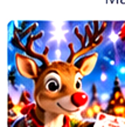 Reindeer Photo Card