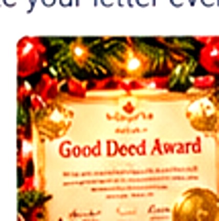 Santa's Good Deed Award
